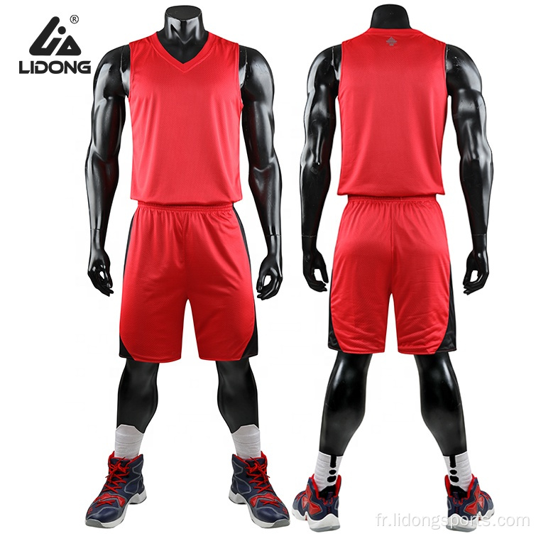 Jersey de basket-ball blanc ordinaire Jersey Basketball Jersey