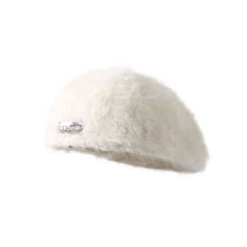 Women's Casual New Spring Autumn Red Beret Hat with Letter Design