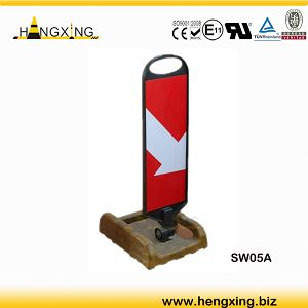 HX-SW05A Rubber base Road Switch Sign With a handle on top