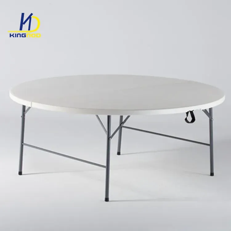 6 Feet HDPE Plastic Round Foldable Table for Wedding Rental