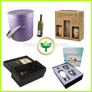 corrugated cardboard round tube wine gift box