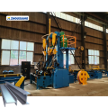 Integrated T H Beam Assembly Welding Straightening Machine