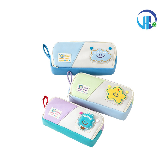 Tempat Pensil Blok Warna Kartun Lucu