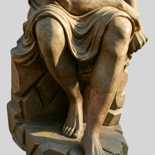 Outdoor Patio Antique Marble Figure