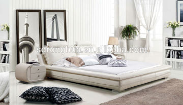 W1052 modern bedroom leather PU PVC bed
