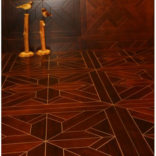 revestimento de piso de parquet de madeira maciça