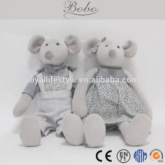 2015 cute plush soft gentleman mouse toy for baby,kids