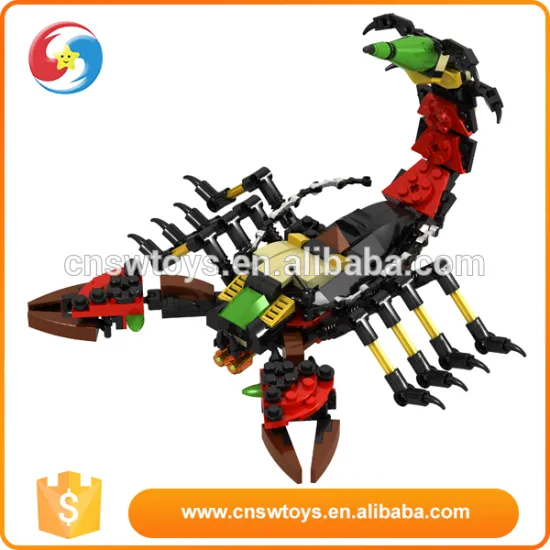 kid Diy 5 in big 1 plastic block bug Insect toy