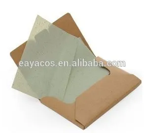 Facial blotting film with green tea fragrance
