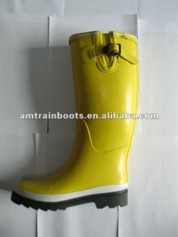 stiletto heel rubber boots