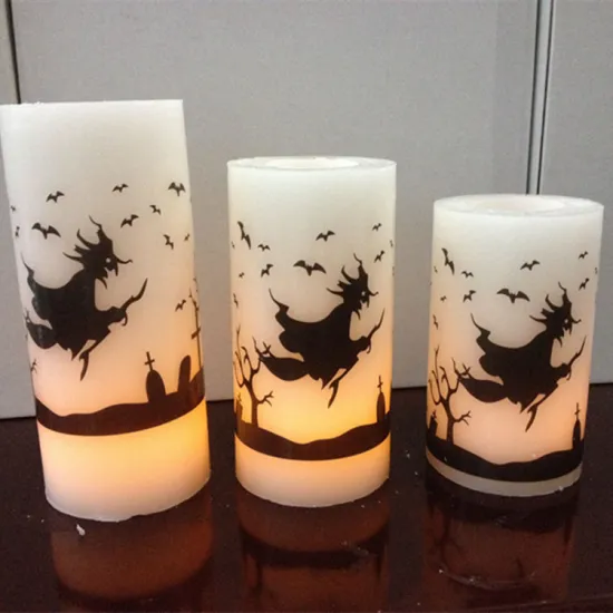 Hallowmas candle led candles with remote control&timer color changing hallowmas candles witch candles
