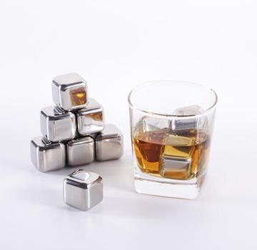 304 stainless steel ice cubes set (6pcs)