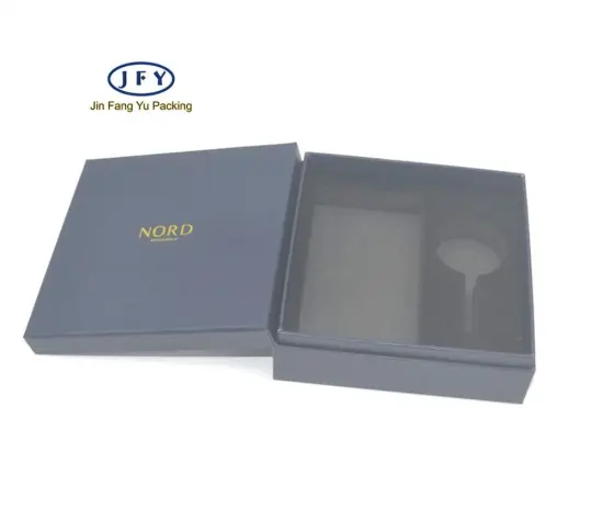 Custom flat paper gift box with lid