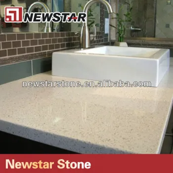 Newstar polish white quartz vanity tops with sink