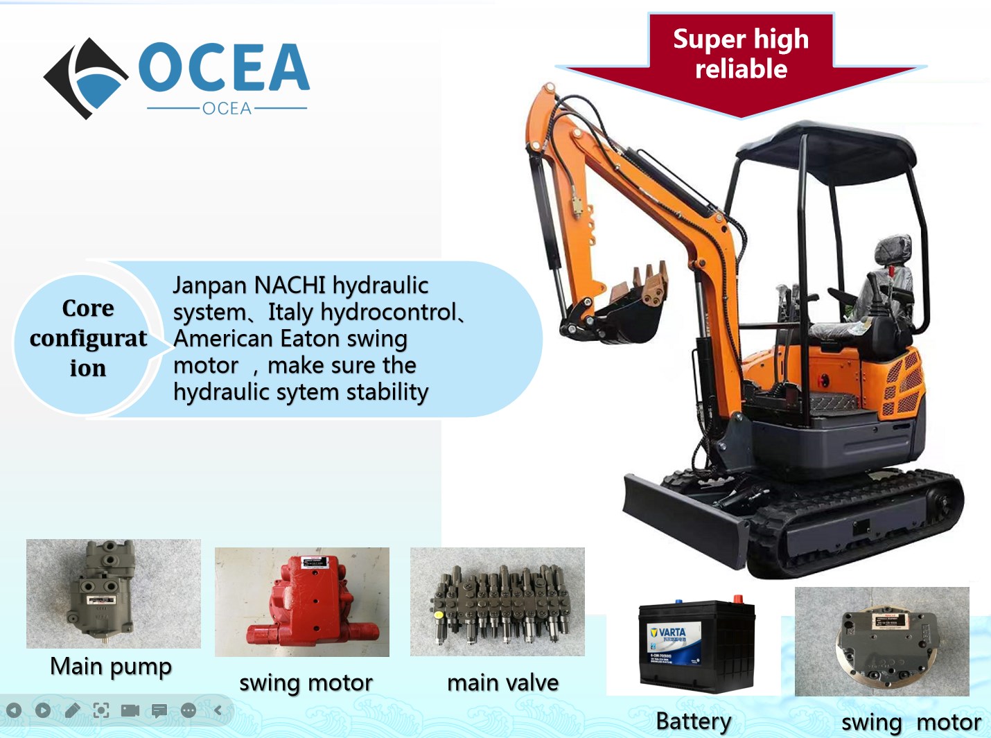 2 ton best mini excavator mini excavator OCE20 China Manufacturer