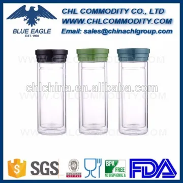 Wholesale high grade borosilicate glass water bottle, BPA free easy cleaning glass cup, safety borosilicate glass water pitcher
