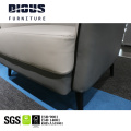 Dious modern luxury office sofa with steel legs leisure sofa synthetic artificial leather three seaters living room lounge sofa