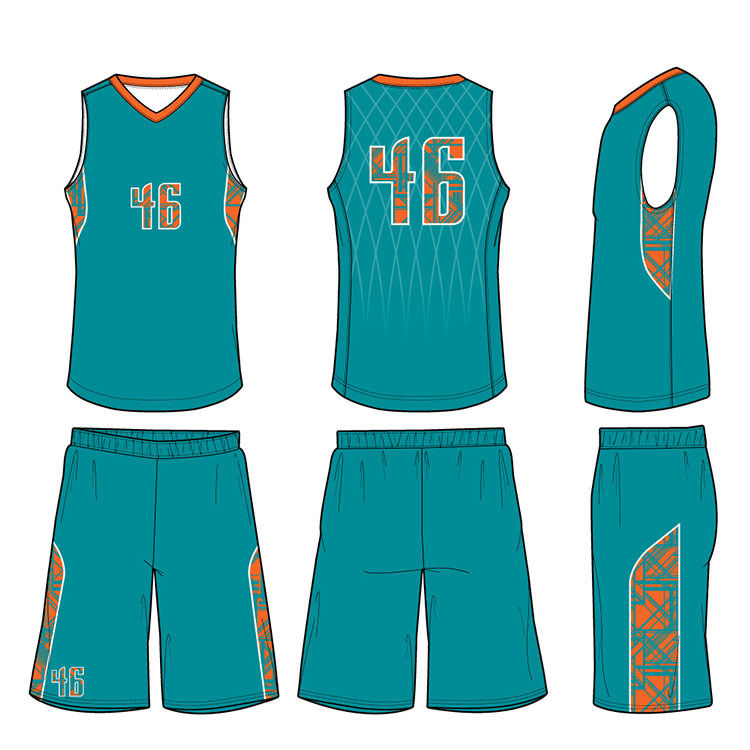 custom basketball jersey uniform design color blue