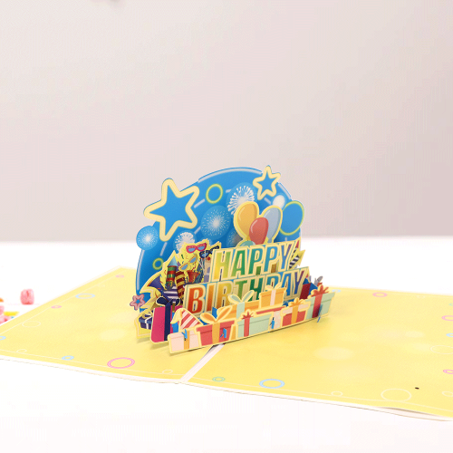 3D Happy Birthday Party Pop UP kártya