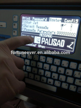 Batch coding printng date code inkjet plastic bag printer