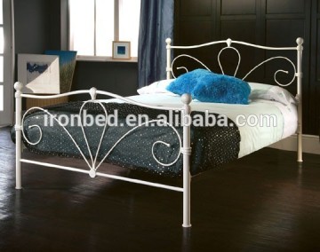 2015 China modern cheap high quality new fashion style bedroom metal bed kids bed single bed adult bed double bed