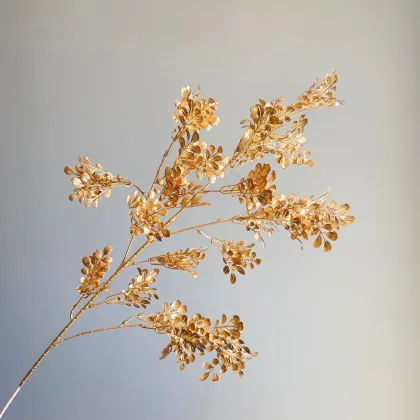 Golden Leaf Artificial Plant Bouquet for Events and Christmas Decor