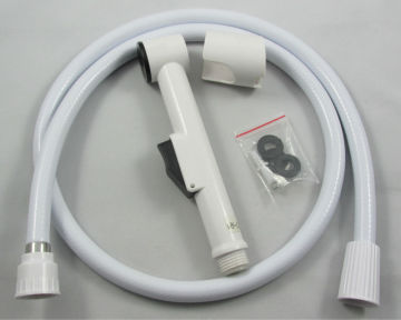 Quality hand held private clean female white color bidet accessory spray