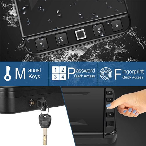 Biometric Gun Safe for Pistol - SPS-BF01 (Black)