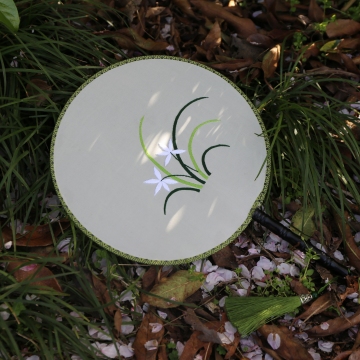 Handmade Ancient Style Orchid Fan with Embroidery: A Classical Dance Fan Recommendation