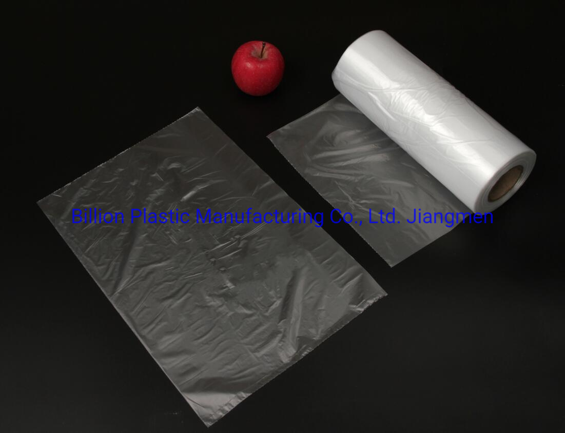 Supermarket Clear Flat Packaging Roll Bag for Vegetable and Fruit