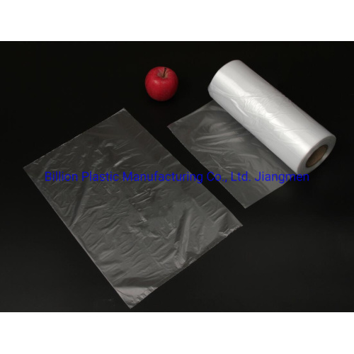 Supermarket Clear Flat Packaging Roll Bag for Vegetable and Fruit