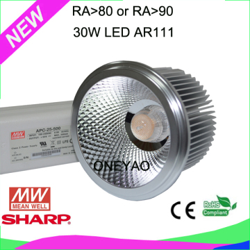 Beam angle 13/23/38 degree qr111 led 230v 30w led lamp