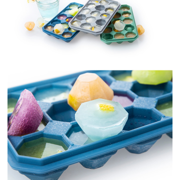 Custom 15-Cavity Silicone Ice Cube Trays with Lids