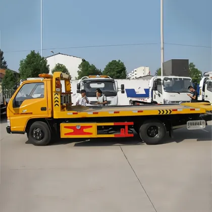 2023 New JMC 4*2 3T Light Weight Flatbed Tow Truck for Roadside Rescue