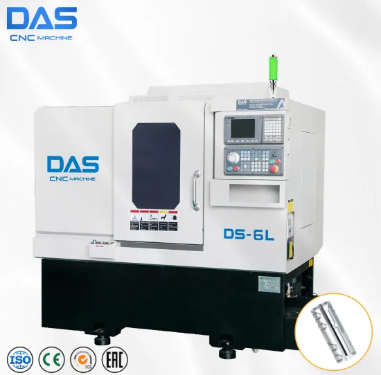 Best-Selling Russian DS-6L Inclined Bed 45° CNC Turning Center Machine Featuring an 8-Servo Turret CNC Lathe