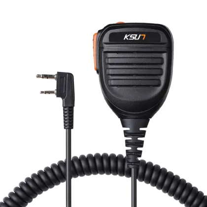 KSUN KM20 Remote Waterproof Speaker Mic for Various Walkie-Talkies
