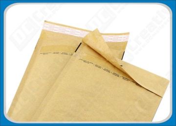Flexible Resealable Post Kraft Bubble Envelopes , Self-seal Bubble Packaging Bags