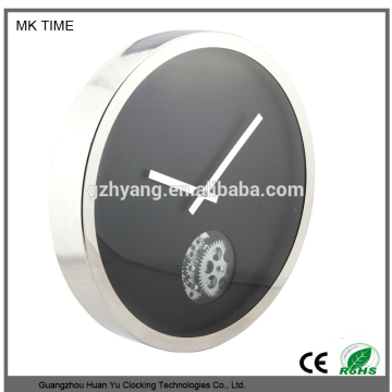 Fashion design patented 16 inch Mental Gear Wall Clock for office