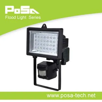 5 watt led exterior building lights with sensor (PS-FL0201-45LED)