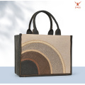 Bolso Tote Étnico Hecho a Mano Lona con Diseño Patchwork