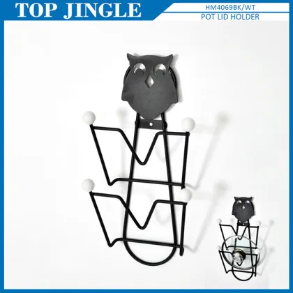Black coated wire owl design cook book stand,owl series