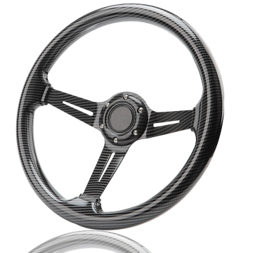 350mm Carbon Fiber Racing Steering Wheel - Universal Car Modification Accessory