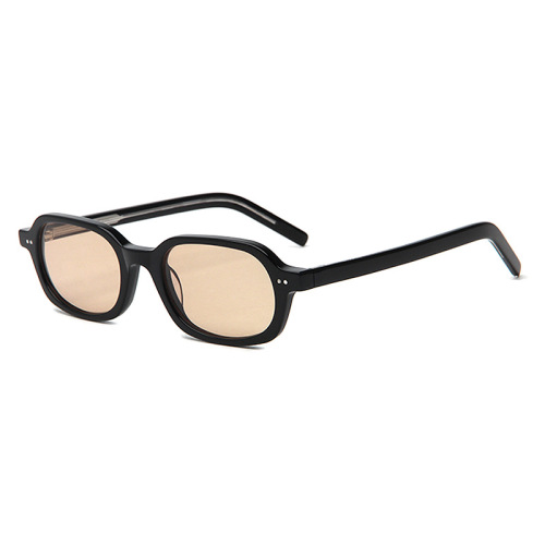Retro Rectangular Acetate UV400 Sunglasses