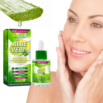 Disaar Beauty Skincare 92% Aloe Vera Face Serum - Moisturizing, Whitening, Anti-Wrinkle