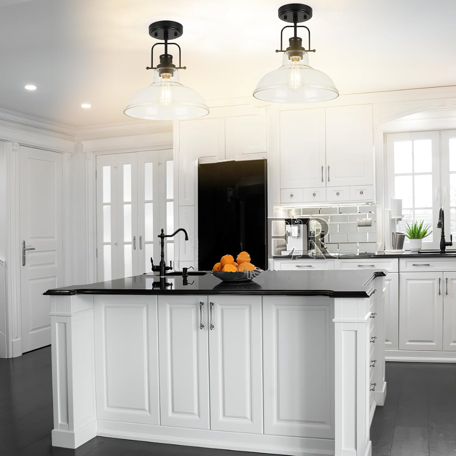 Semi Flush Mount Ceiling Light Fixture (1)
