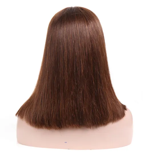 Factory supply 8 inch 10 inch 12 inch cut short curly 100% human hair bob wig
