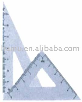 Steel Triangle Metal Transparent Ruler