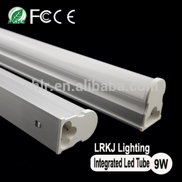 Factory lighting t5 led tube g5 ,daylight 0.6m 9w led tube t5 with low price
