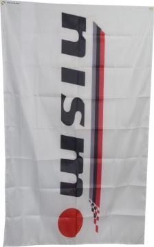 Nism flag 90 x150cm white 100% polyster