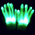 Luvas de fantasia de festa com iluminação LED RGB